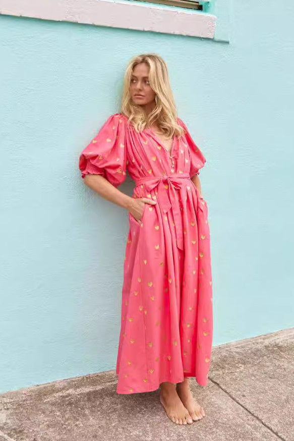 Robe longue boheme femme