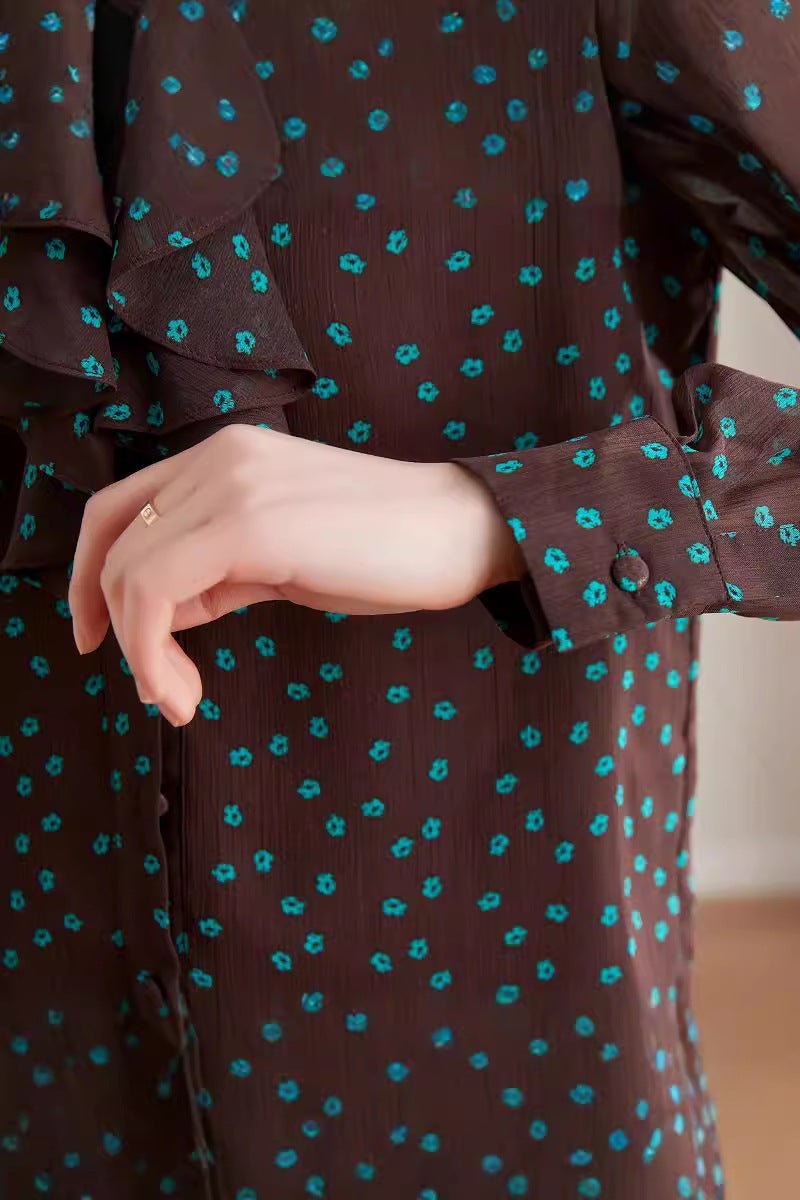 Chemisier chic a volants - Ma boutique