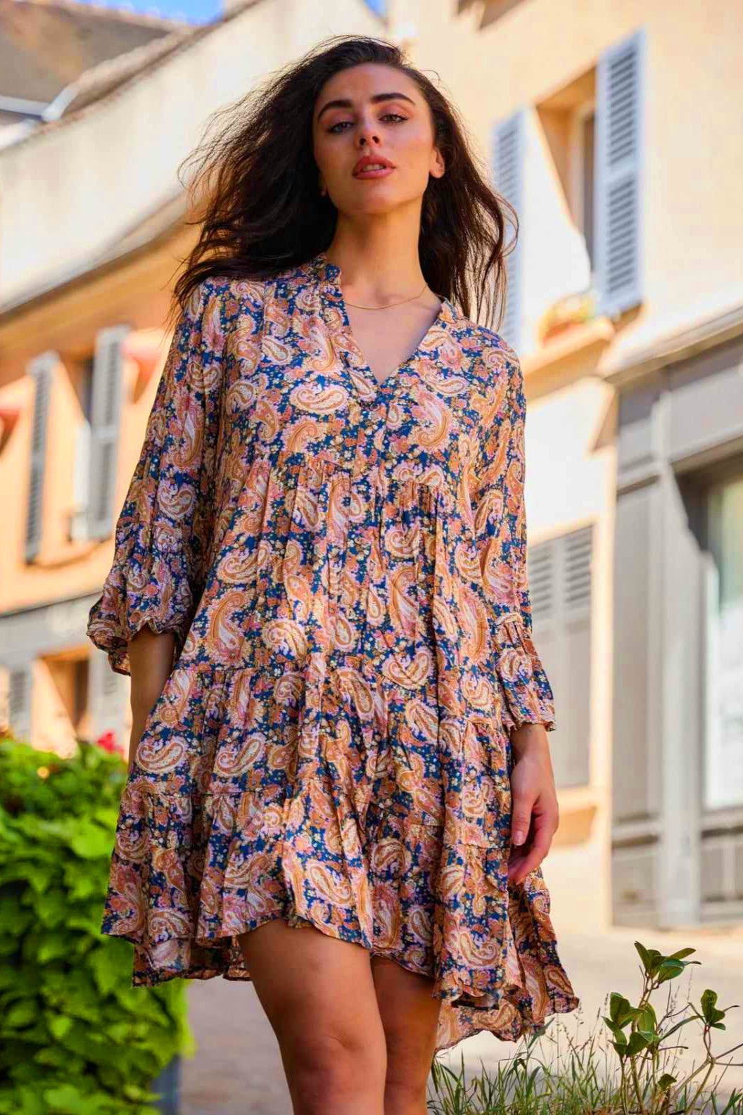 Robe tunique a motifs - Ma boutique