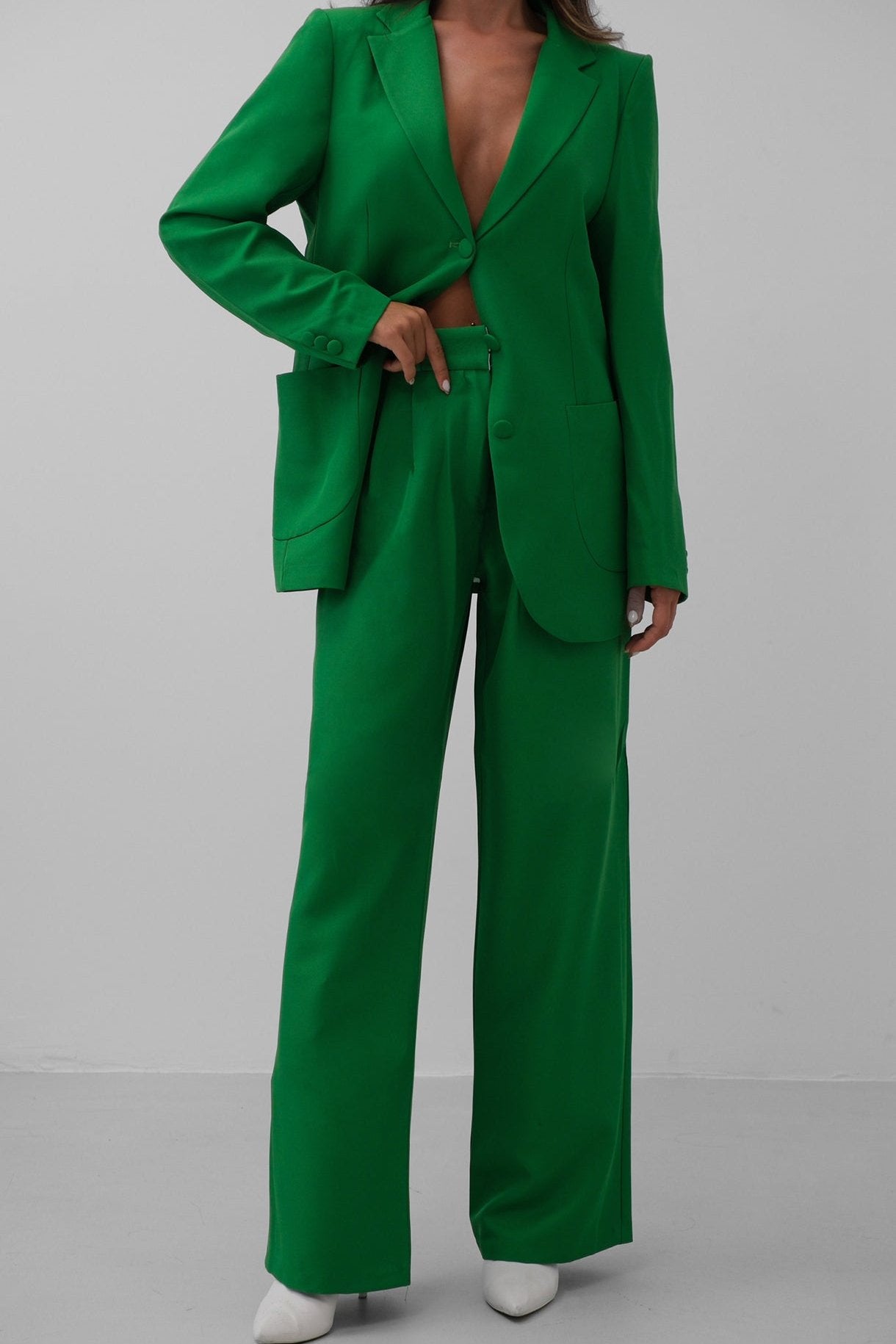 Pantalon classique vert pomme (-30%)