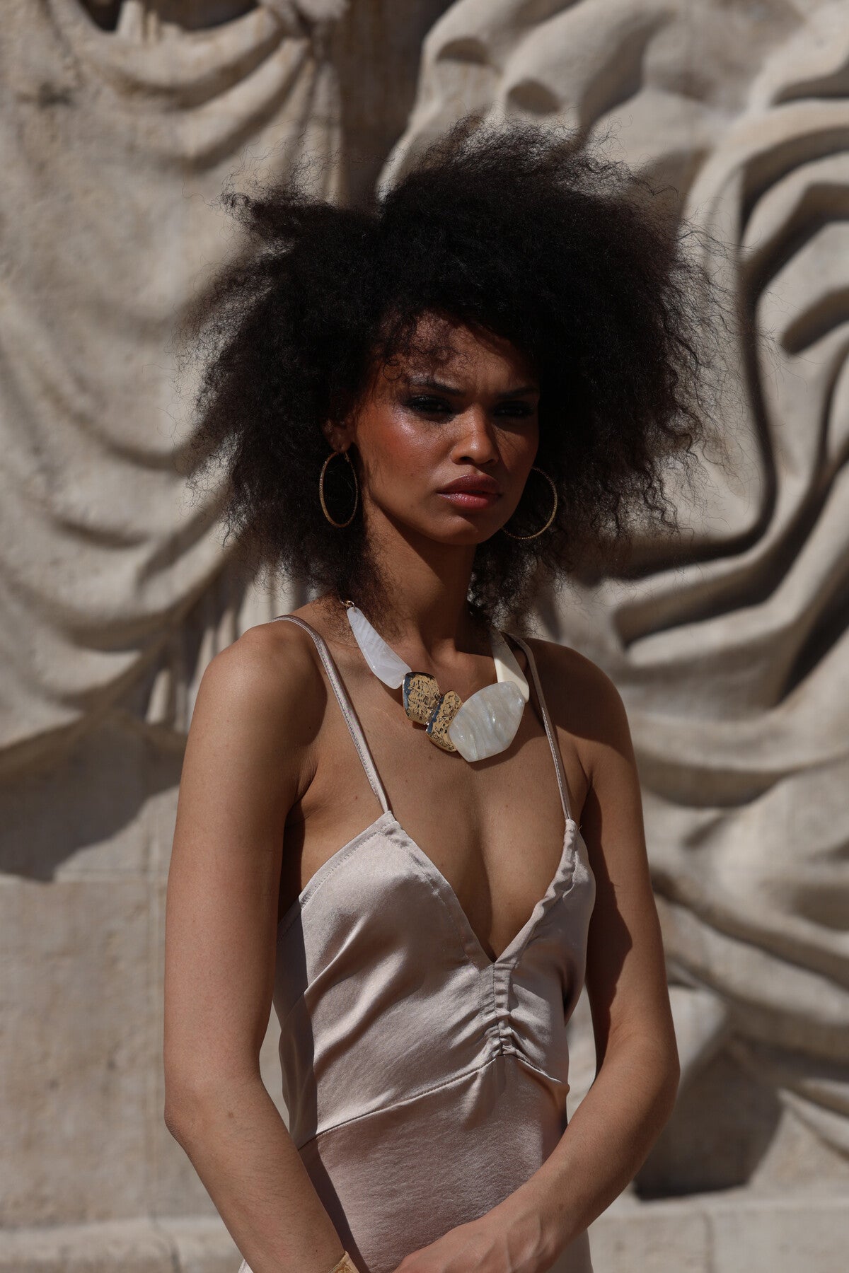 Robe satinée a lacets Jade - Ma boutique