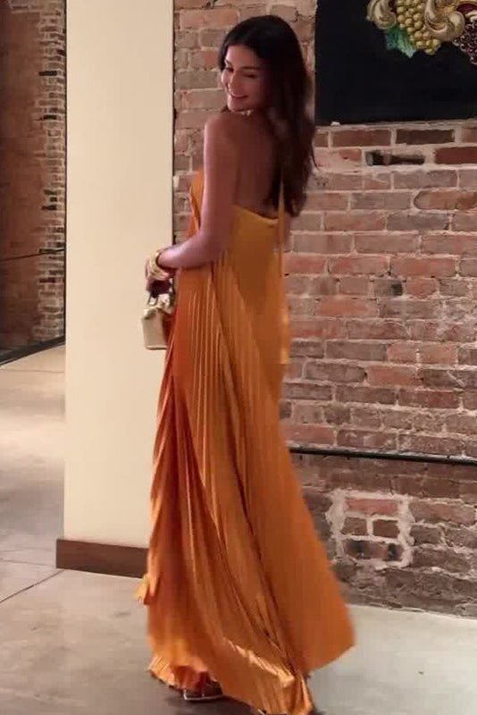 Longue robe plissée - Ma boutique