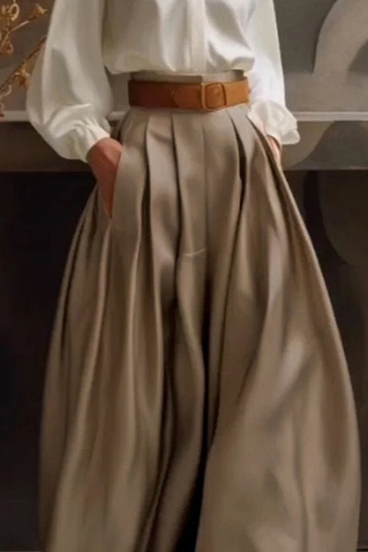 Pantalon taille haute wide legs - Ma boutique