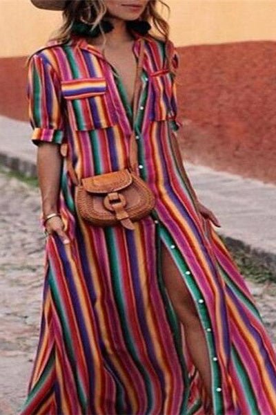 Robe chemise imprimée - Calm concept store