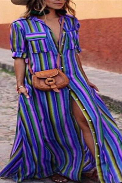 Robe chemise imprimée - Calm concept store