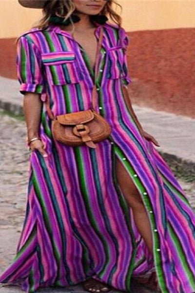 Robe chemise imprimée - Calm concept store