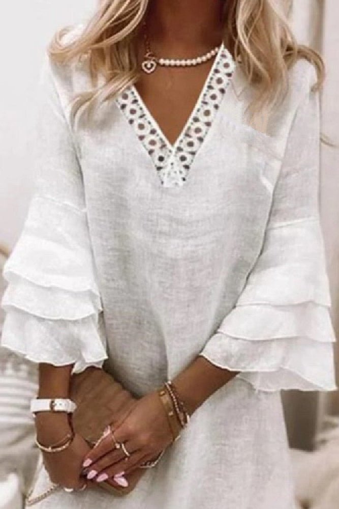 Robe d'été col brodé - Calm concept store