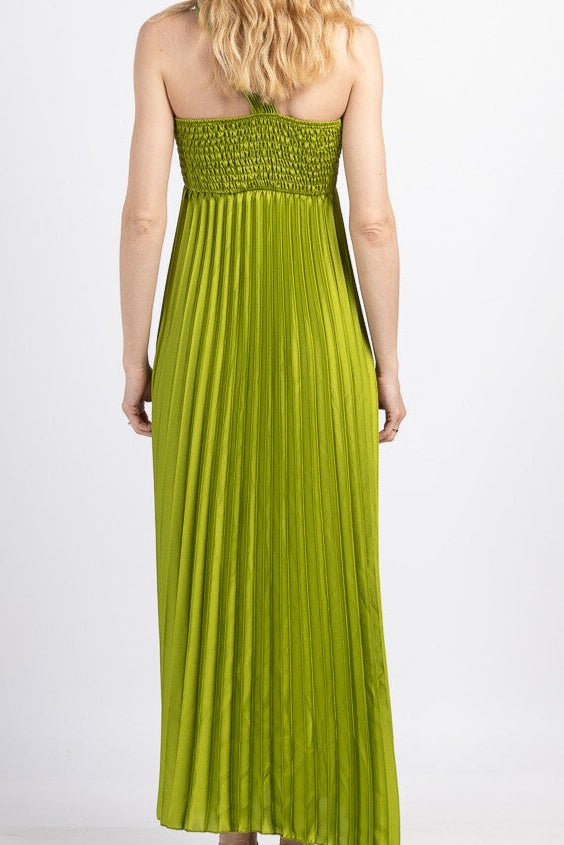 Robe longue plissée satinée - Calm concept store