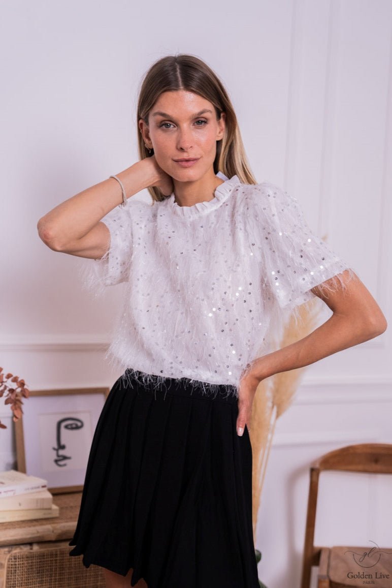 Top a sequins - Ma boutique