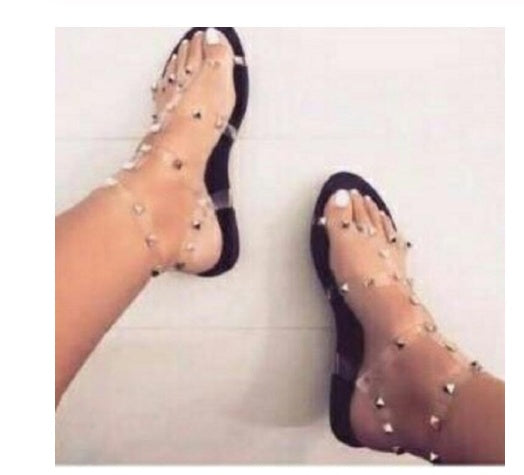 Women's sandals with cross straps