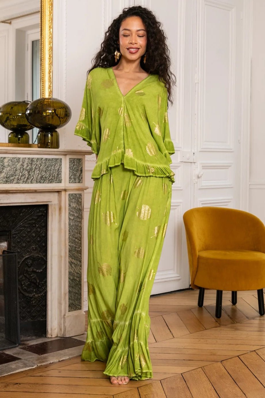 Ensemble bohème vert - Ma boutique