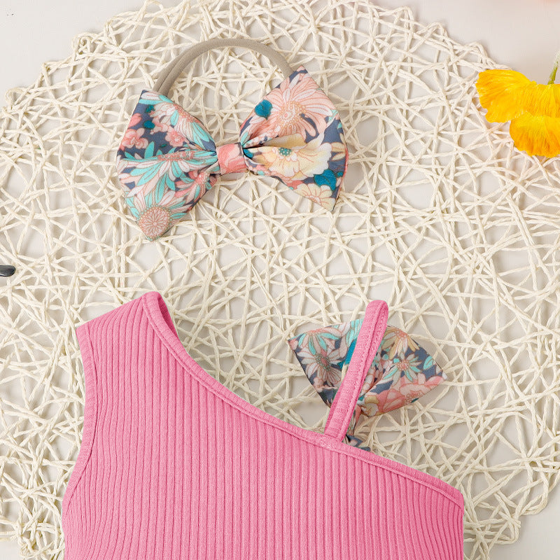 Crawling Suit Jumpsuit Romper Baby Baby Bowknot