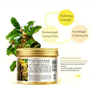 80 Pcs Bottle Gold Osmanthus Eye patches - Women Collagen - Gel Whey Protein - Calm concept store