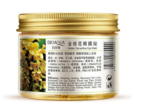 80 Pcs Bottle Gold Osmanthus Eye patches - Women Collagen - Gel Whey Protein - Calm concept store