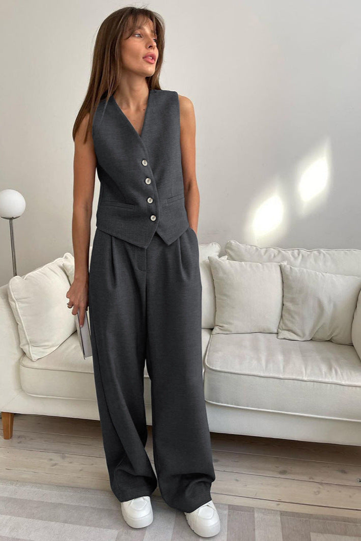 Ensemble femme pantalon et gilet 2
