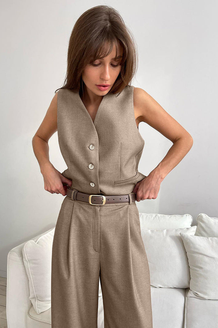 Ensemble femme pantalon et gilet 3