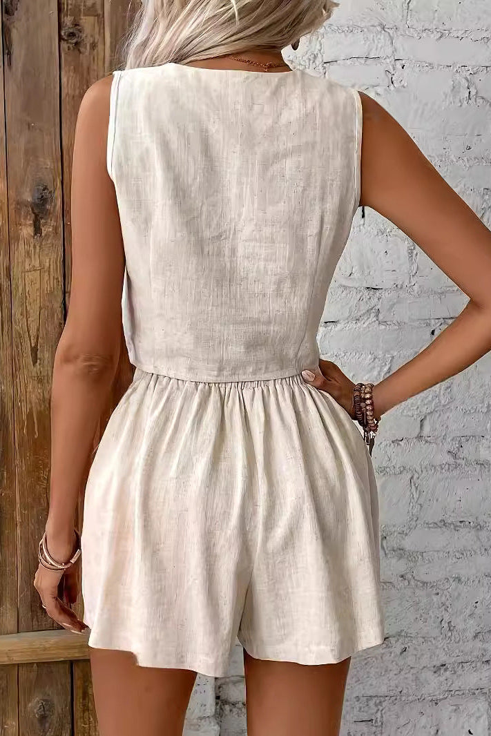 Ensemble gilet et short femme 3