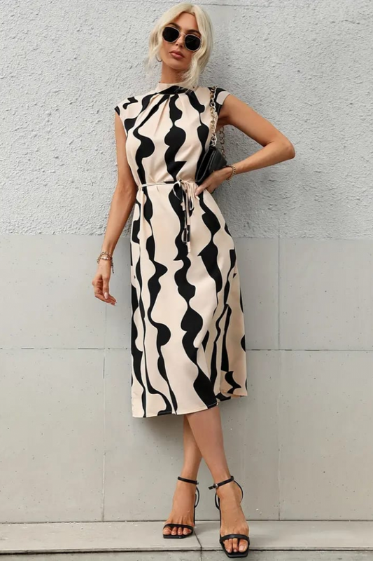 Graphic print women dress