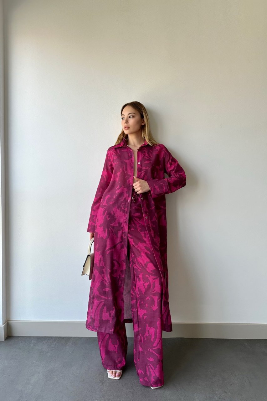 Long tunic fushia