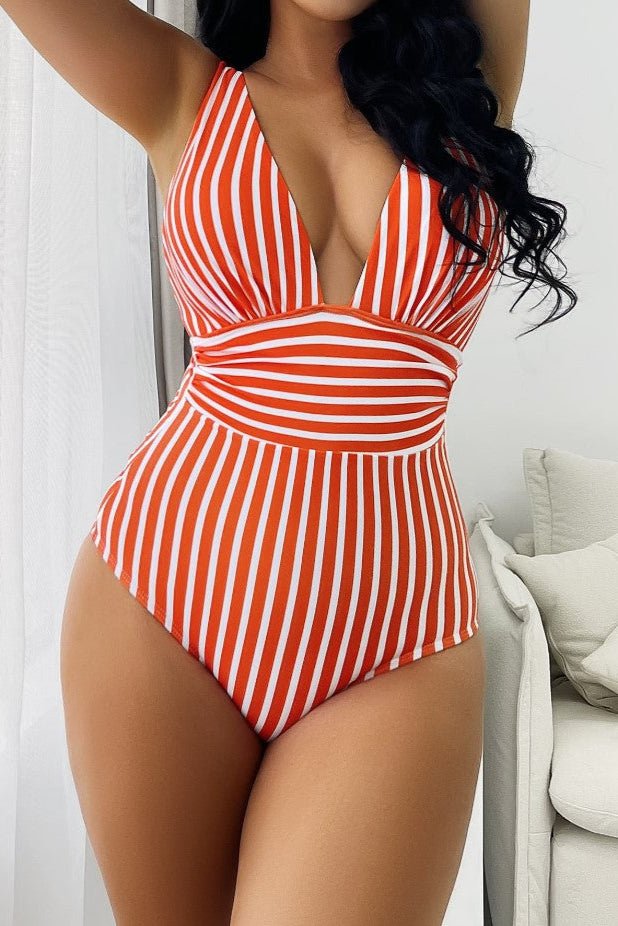 Maillot de bain une pièce a rayures - Ma boutique