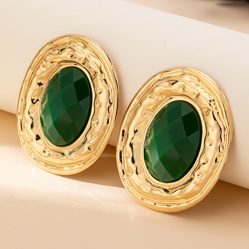 Parure de bijoux femme vert emeraude 2