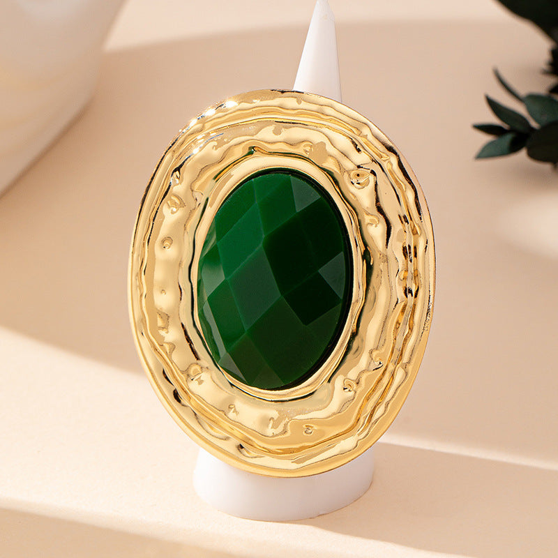 Parure de bijoux femme vert emeraude 3