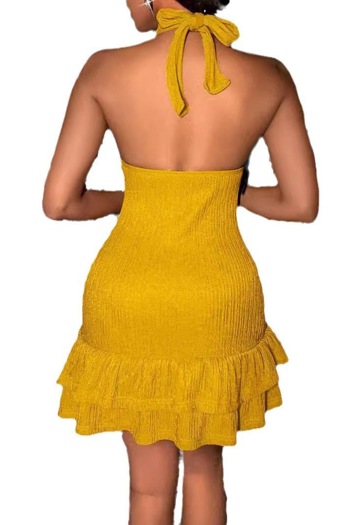 Robe de cocktail texturee 3