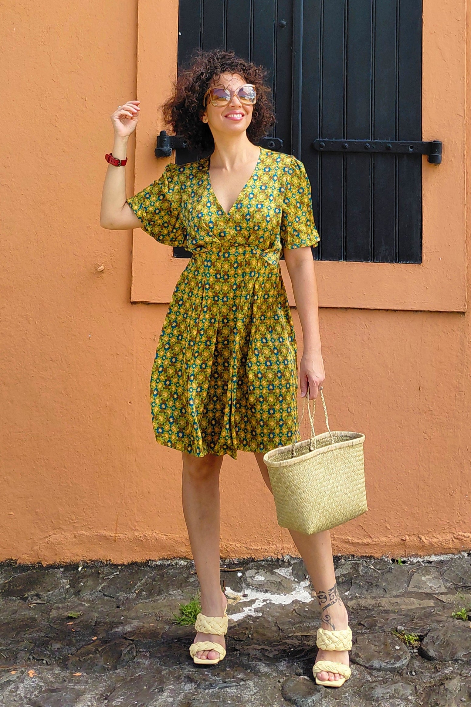 Robe fleurie evasee femme