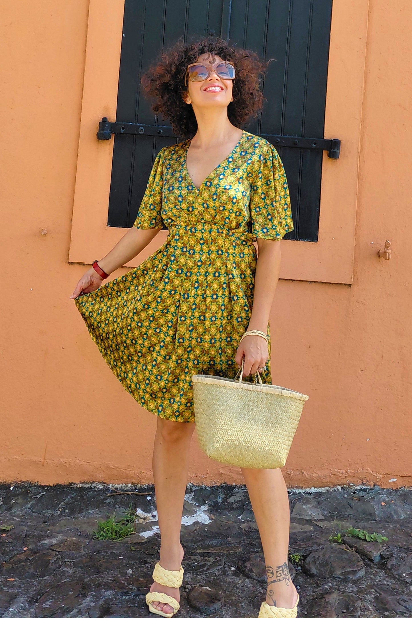 Robe fleurie evasee femme 3