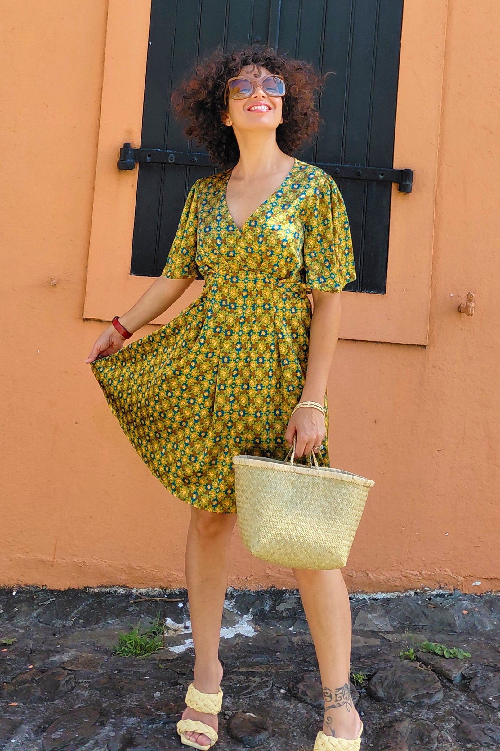 Robe fleurie evasee femme 3