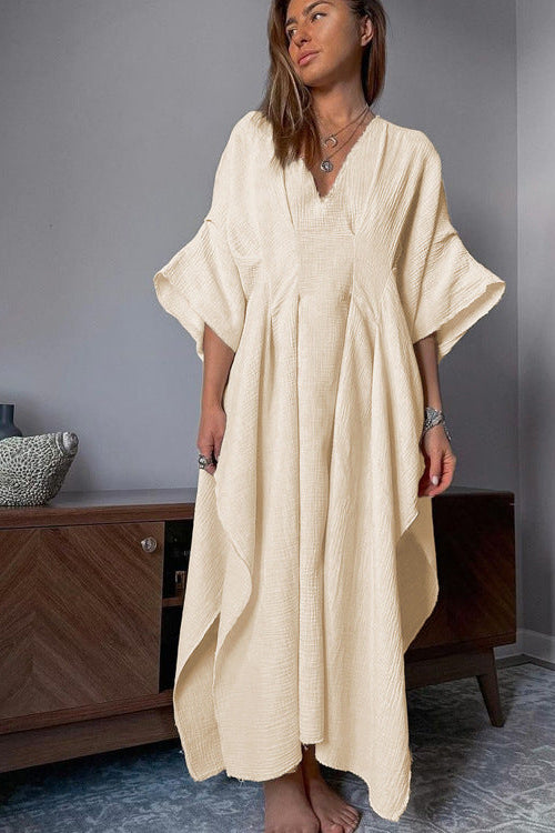 Robe longue gaz de coton