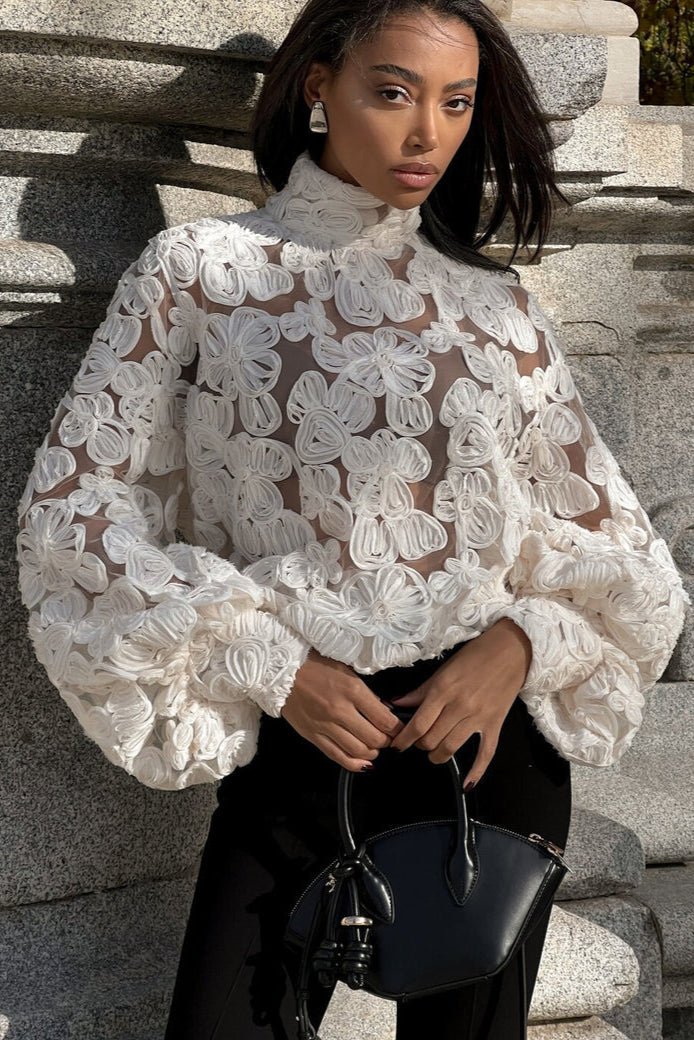 Top brodé floral - Ma boutique