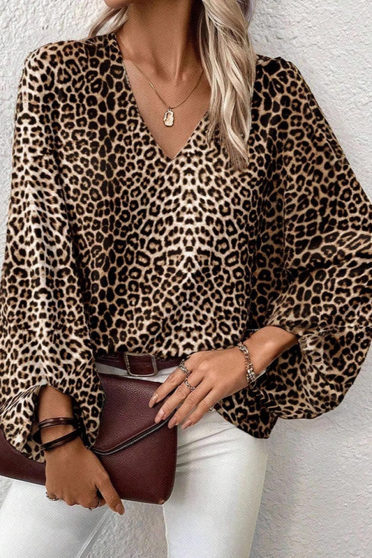 blouse leopard femme