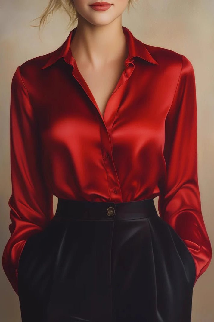 Chemisier satiné coloré - Calm concept store