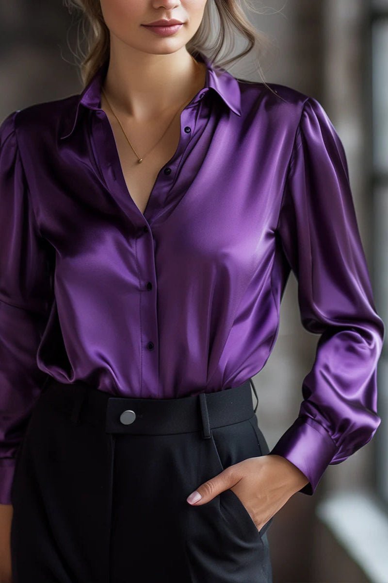 Chemisier satiné coloré - Calm concept store