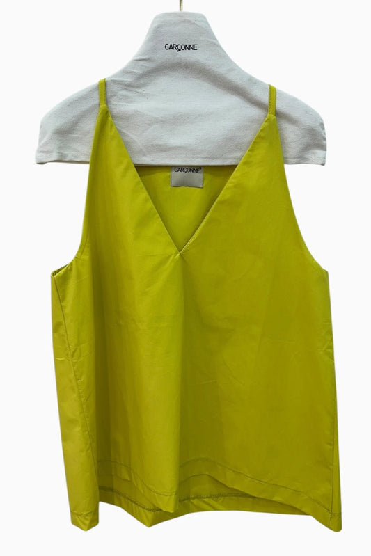Débardeur moutarde en popeline - Ma boutique