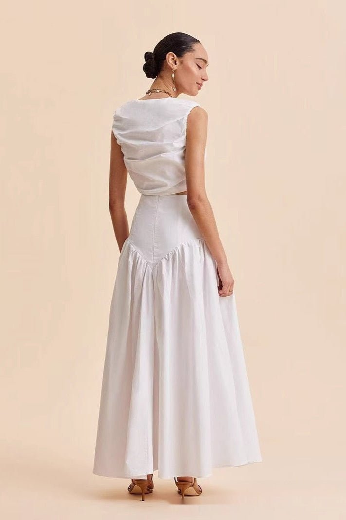 Longue jupe a coutures effet graphique - Ma boutique