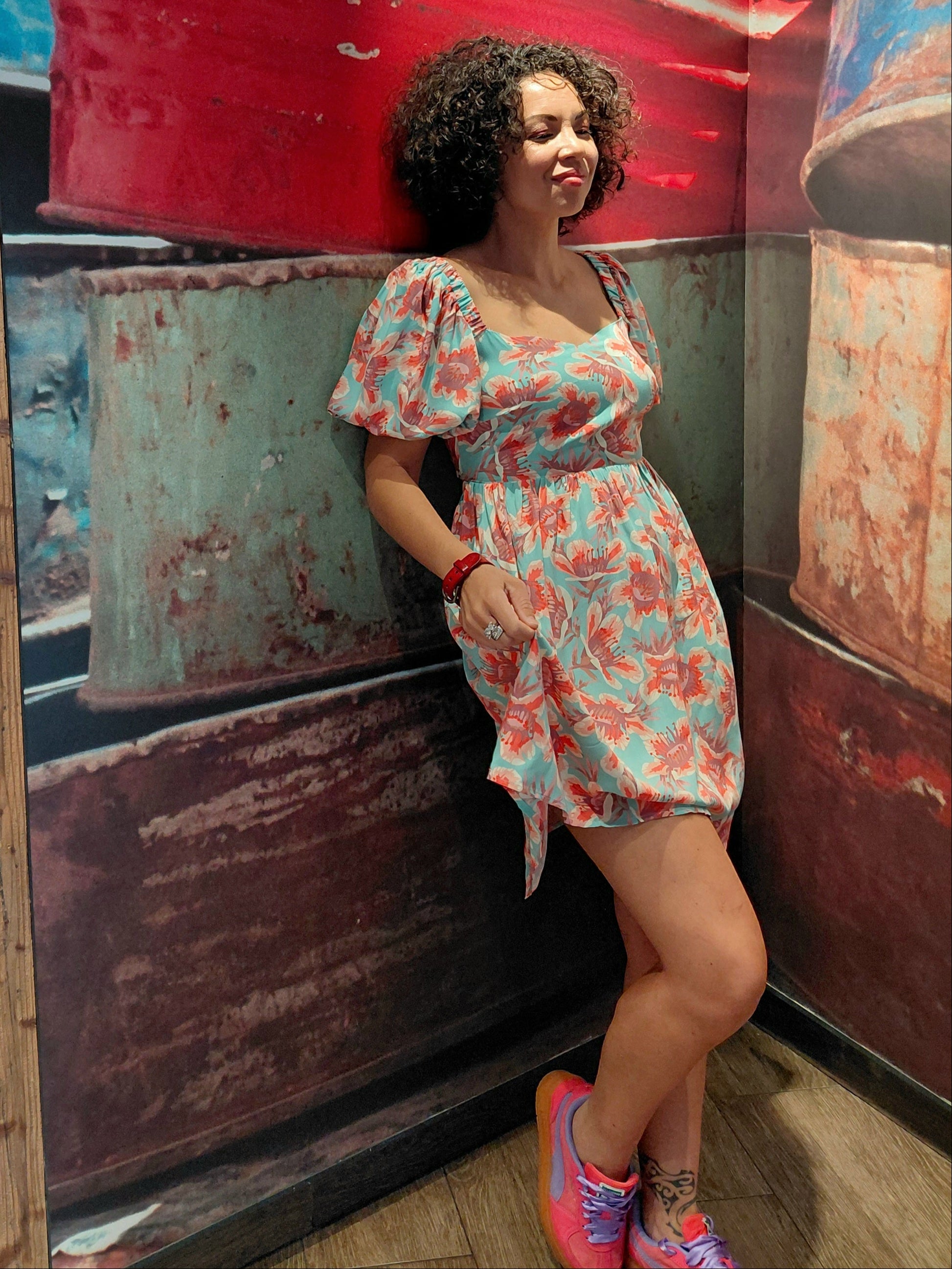 robe boheme col carre femme 4