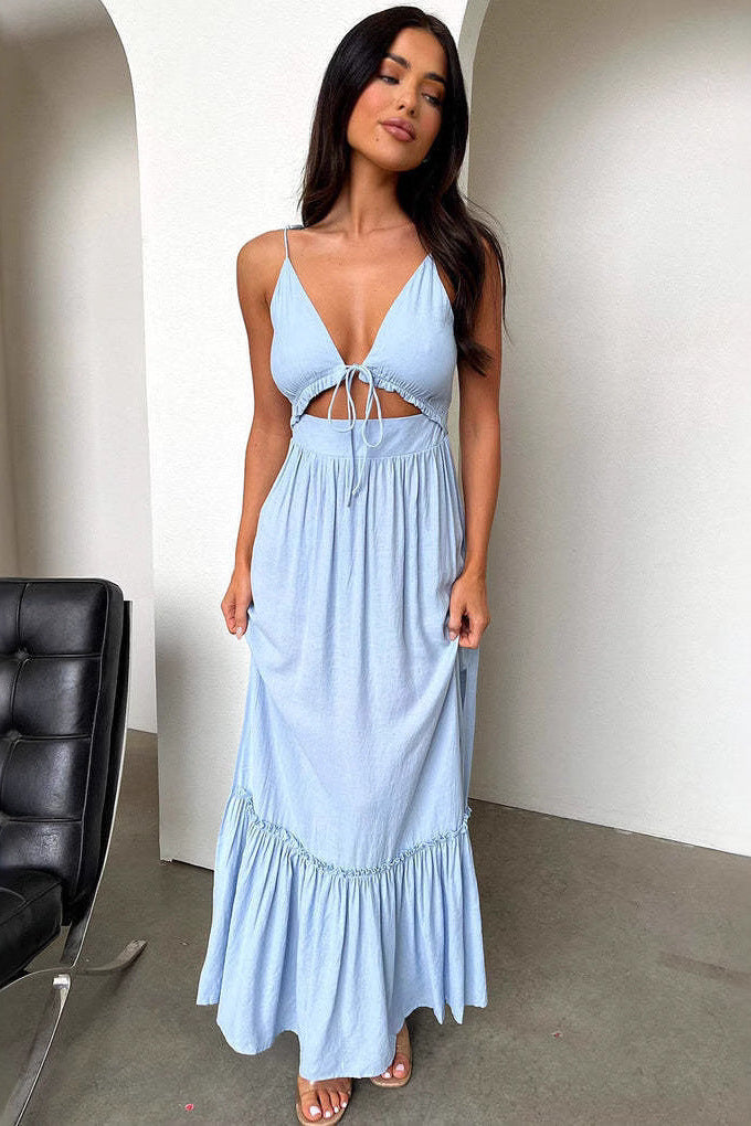 robe longue graphique femme 6