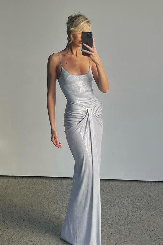 robe longue silver