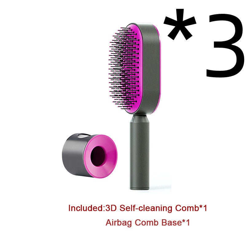 Self Cleaning Hair Brush - scalp massage - Calm concept store