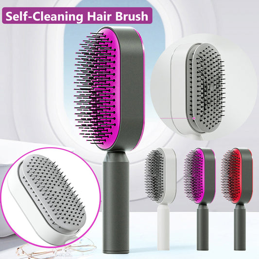 self cleaning hair brush