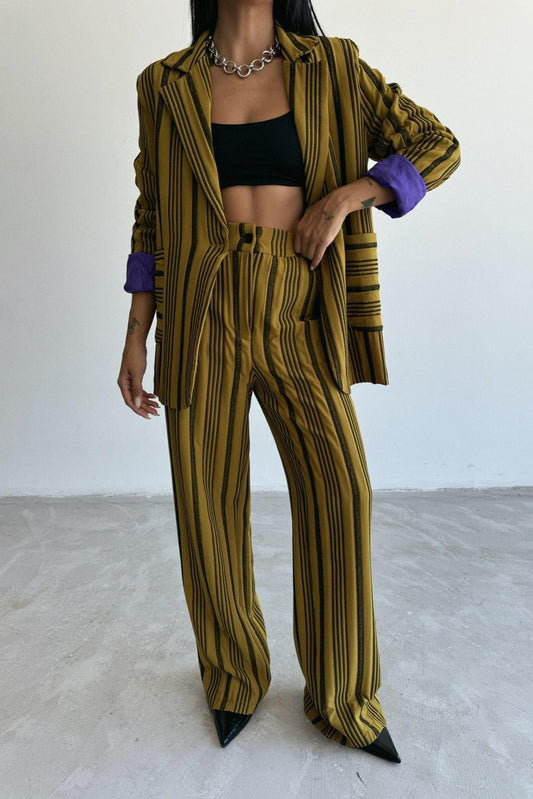 Striped pants (jacket available) - Calm concept store