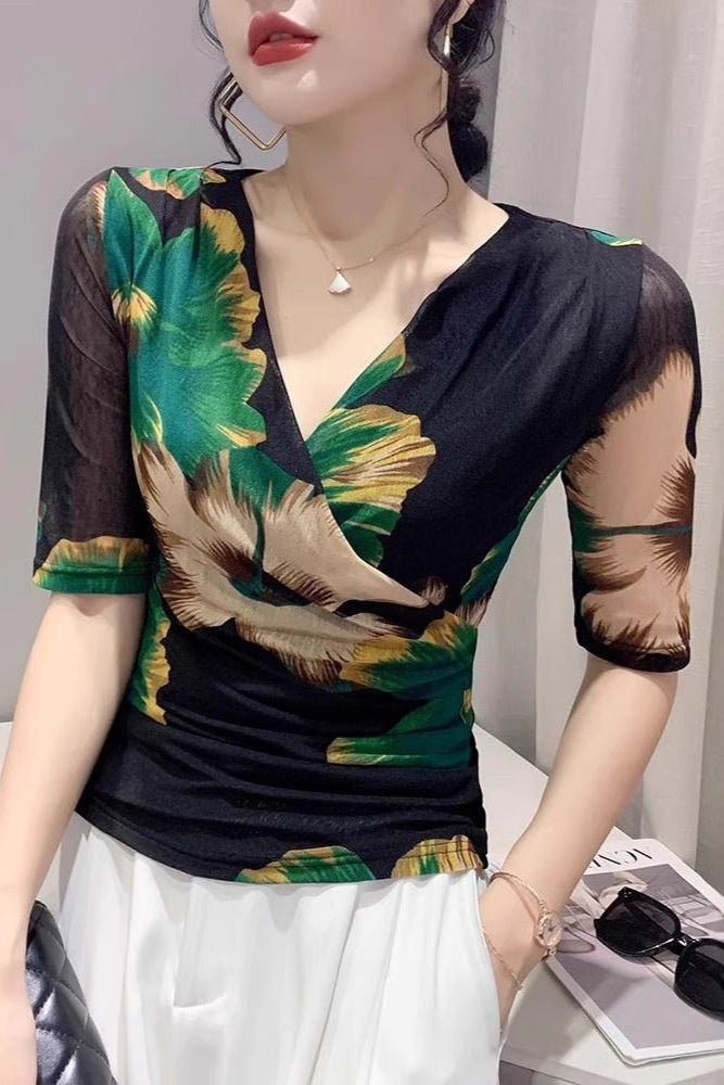 Top cache - cœur floral - Calm concept store